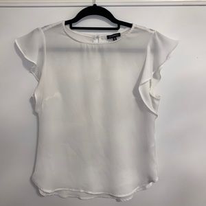 White Short Sleeve Blouse